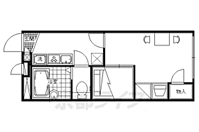 京都府京都市南区久世大薮町（賃貸アパート1K・1階・19.87㎡） その2