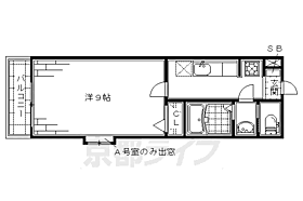 京都府京都市伏見区深草西浦町6丁目（賃貸マンション1K・1階・27.15㎡） その2