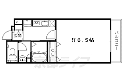 マンション　ロードウェイ 4階1Kの間取り