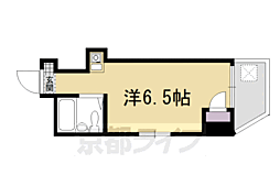 ベルビュー花屋町 1Kの間取図画像