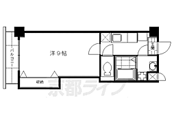 京阪本線 龍谷大前深草駅 徒歩10分の賃貸マンション 4階1Kの間取り