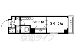 グランドパルティール3 1DKの間取図画像