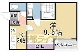 京都地下鉄東西線 椥辻駅 徒歩6分 3階/-