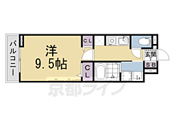 たばさはうすII 1Kの間取図画像