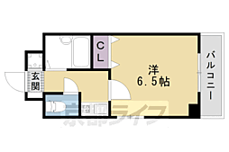 プレサンス京都二条城前 1Kの間取図画像