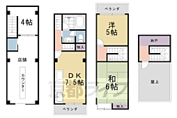 京福電気鉄道北野線 常盤駅 徒歩7分