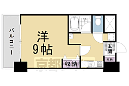 サンジョルノ室町 1Kの間取図画像