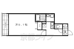 プライム西洞院 1Kの間取図画像