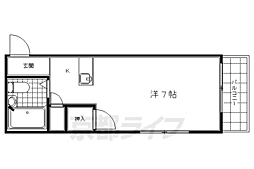 ロードアベニュー 1Kの間取図画像