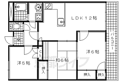 アーチスト島田 3LDKの間取図画像