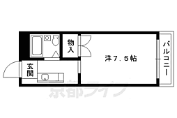 メゾンジョア 1Kの間取図画像