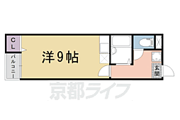 バース山川 ワンルームの間取図画像