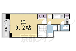 ベラジオ西大路五条 1Kの間取図画像