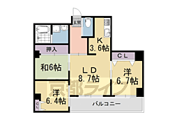 洛翠舎 3LDKの間取図画像