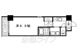 With京Seasons 1Kの間取図画像