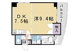 プラタラク 1DKの間取図画像