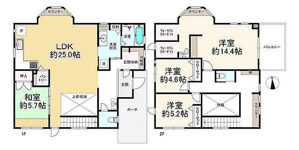 間取りを拡大表示