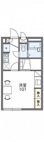 レオパレスふくだNO3 102｜茨城県取手市駒場4丁目(賃貸アパート1K・1階・23.18㎡)の写真 その2