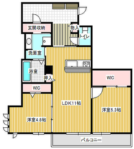 Lien KAISEI（リアン カイセイ） 307｜茨城県取手市ゆめみ野5丁目(賃貸アパート2LDK・3階・62.68㎡)の写真 その2