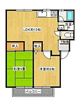 サニーヒルやまぐちA 6 ｜ 茨城県取手市谷中37（賃貸アパート2LDK・2階・50.39㎡） その2