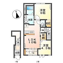 ハッピークローバーII 203 ｜ 茨城県取手市駒場4丁目8-12（賃貸アパート2LDK・2階・53.90㎡） その2