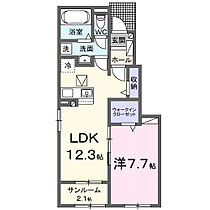 シャルマン　コリーヌ 105 ｜ 千葉県我孫子市下ケ戸702番地（賃貸アパート1LDK・1階・50.14㎡） その2