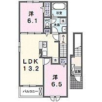 オアシスガーデンB 201 ｜ 茨城県取手市青柳730-1（賃貸アパート2LDK・2階・59.58㎡） その2