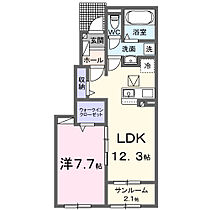 フェリーチェＢ 102 ｜ 千葉県我孫子市中峠1335-1（賃貸アパート1LDK・1階・50.14㎡） その2