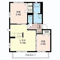 フォレストマウンテン 201 ｜ 茨城県取手市寺田4698-6（賃貸アパート2LDK・2階・50.04㎡） その2