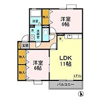 ウィンドワード A202 ｜ 千葉県我孫子市南新木3丁目18-1（賃貸アパート2LDK・2階・55.30㎡） その2