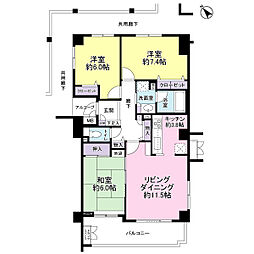 間取図画像 3LDK