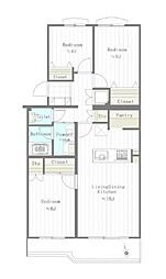 佐倉グリーンコープ 3LDKの間取図画像