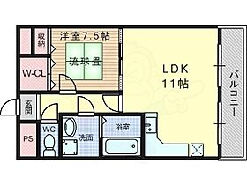 京都府京都市西京区樫原盆山（賃貸マンション1LDK・1階・47.20㎡） その2