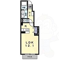 京都府京都市西京区桂徳大寺東町（賃貸アパート1R・1階・33.76㎡） その2