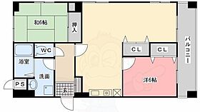 京都府長岡京市野添２丁目（賃貸マンション2LDK・3階・60.56㎡） その2