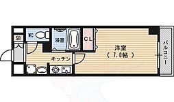 ベラジオ御所東 3階1Kの間取り
