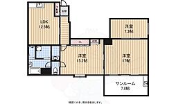 伽羅唯心庵 3LDKの間取図画像