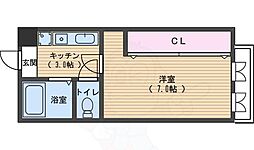 ハウスピエーメ 1Kの間取図画像