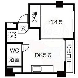 間取図画像 1DK