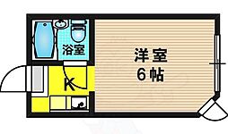 マンション・シャトウ 1Kの間取図画像