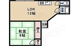 ラポーラクローデュ 1LDKの間取図画像
