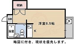コスモプラザ小松 1Kの間取図画像