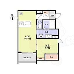 間取図画像 1LDK