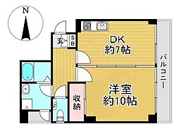 間取図画像 1DK