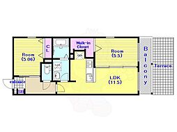 間取図画像 2LDK
