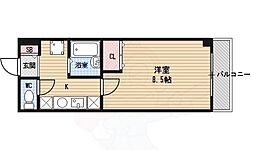 サンビスタ四条 1Kの間取図画像