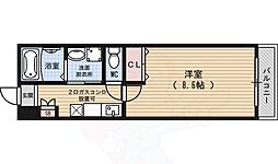 Fine二条城 1Kの間取図画像