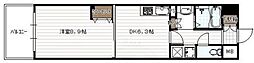 ヴェイル京都御苑 1DKの間取図画像