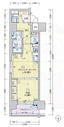 ベラジオ京都梅小路 1DKの間取図画像