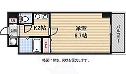 プレサンス京都二条城前 1Kの間取図画像